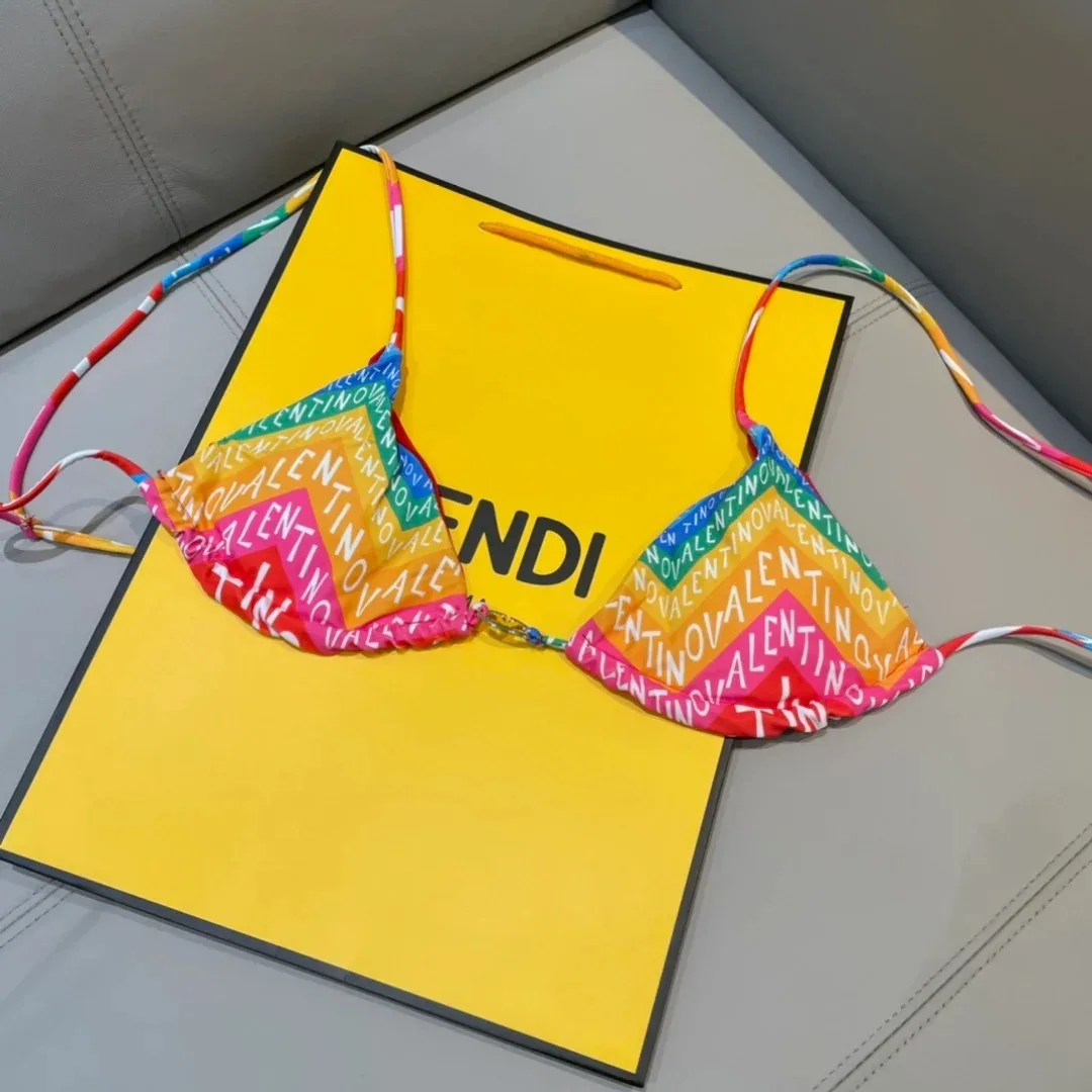 Valentino Chevron Lycra 24 Bikini Multicolor - Image 4