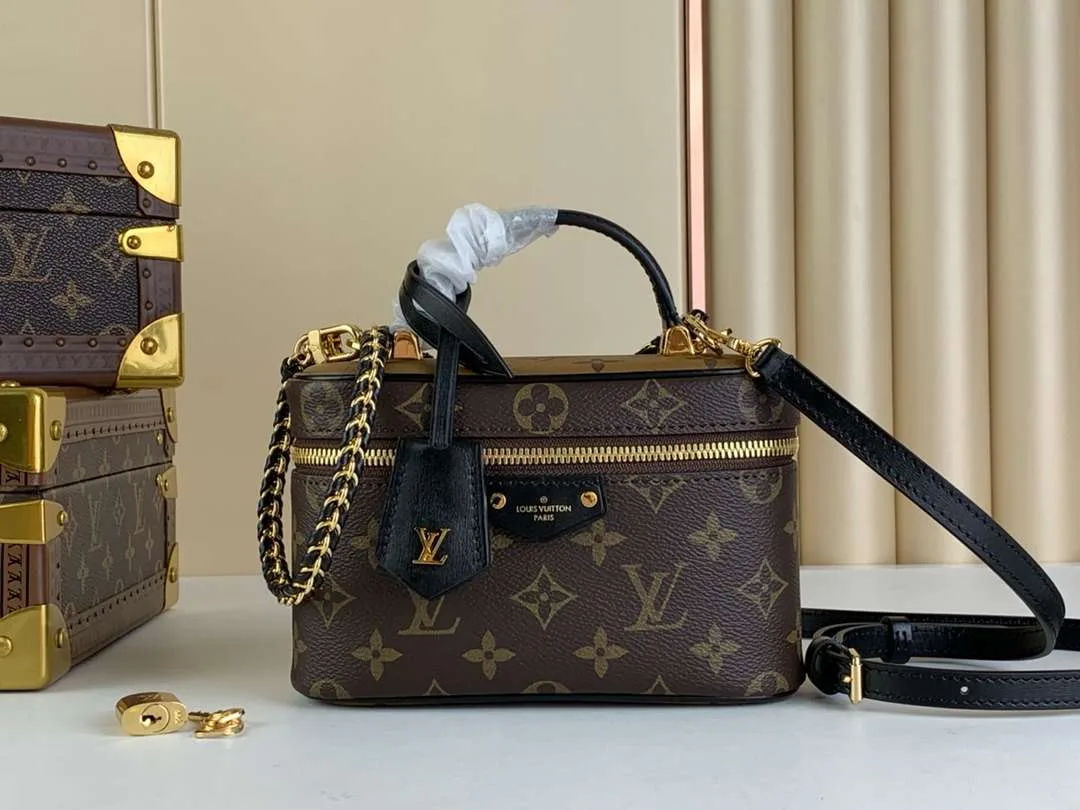Louis Vuitton Vanity Chain Pouch Brown / - Image 8