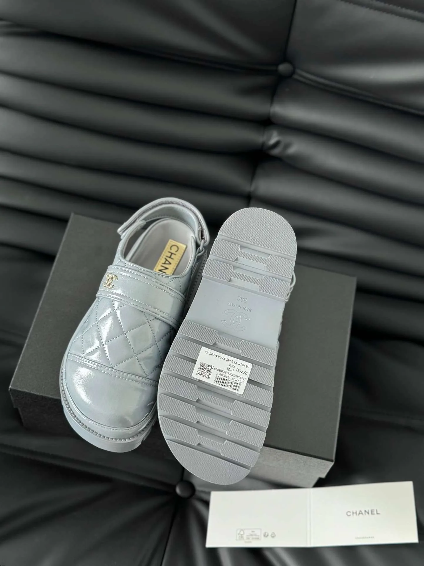 Alternative view of Chanel Velcro Sandal Jade Green