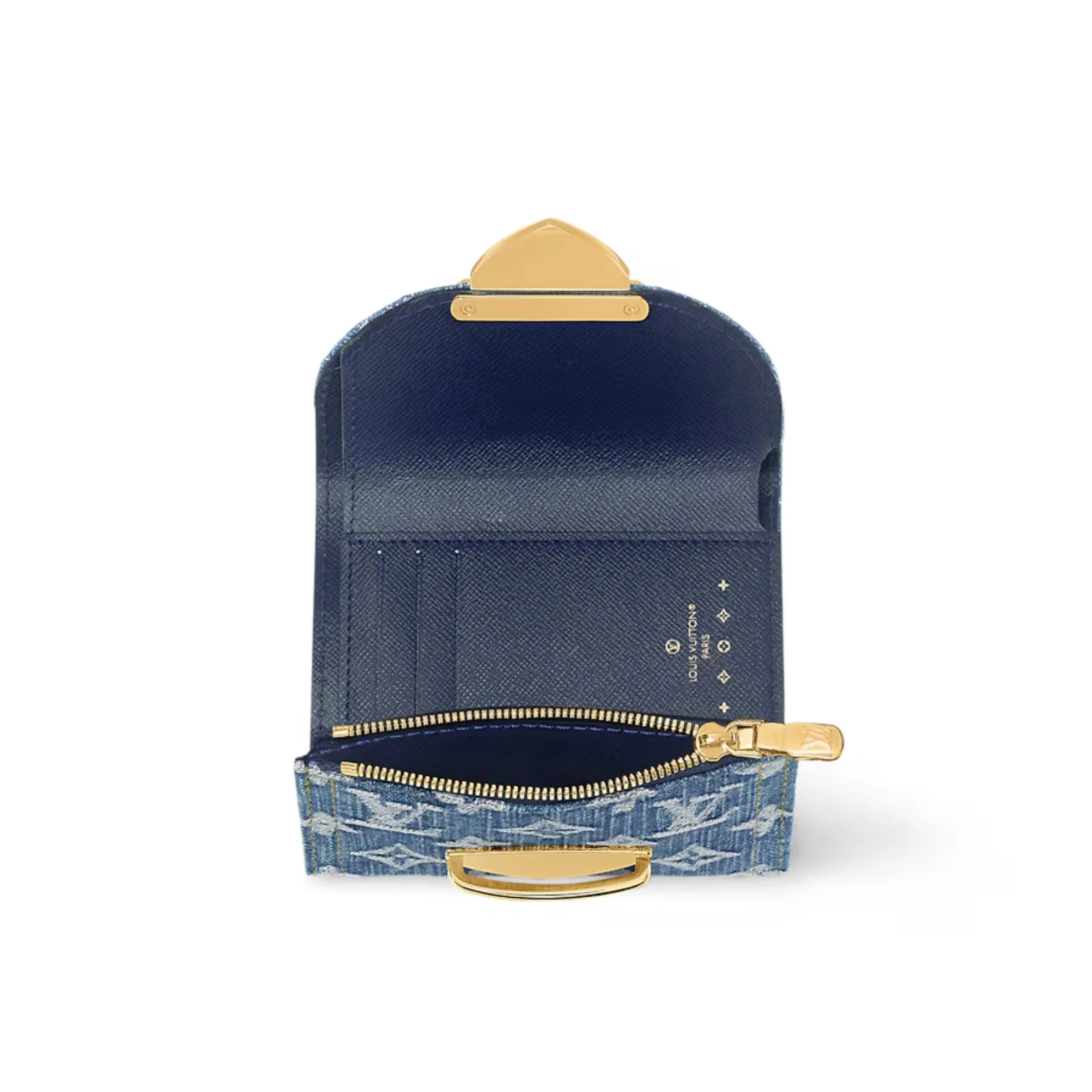 Louis Vuitton Victorine Wallet Blue 4.7 Inches/ - Image 4