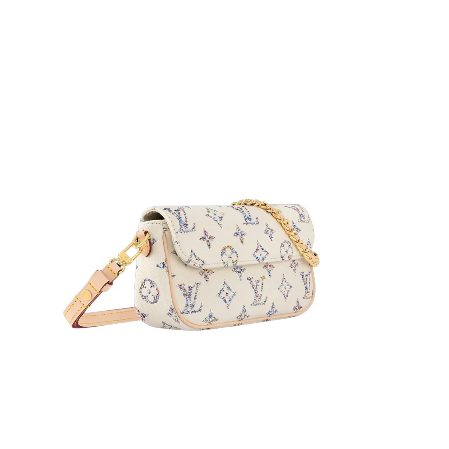 Alternative view of Louis Vuitton Wallet On Chain Ivy Multicolor White /