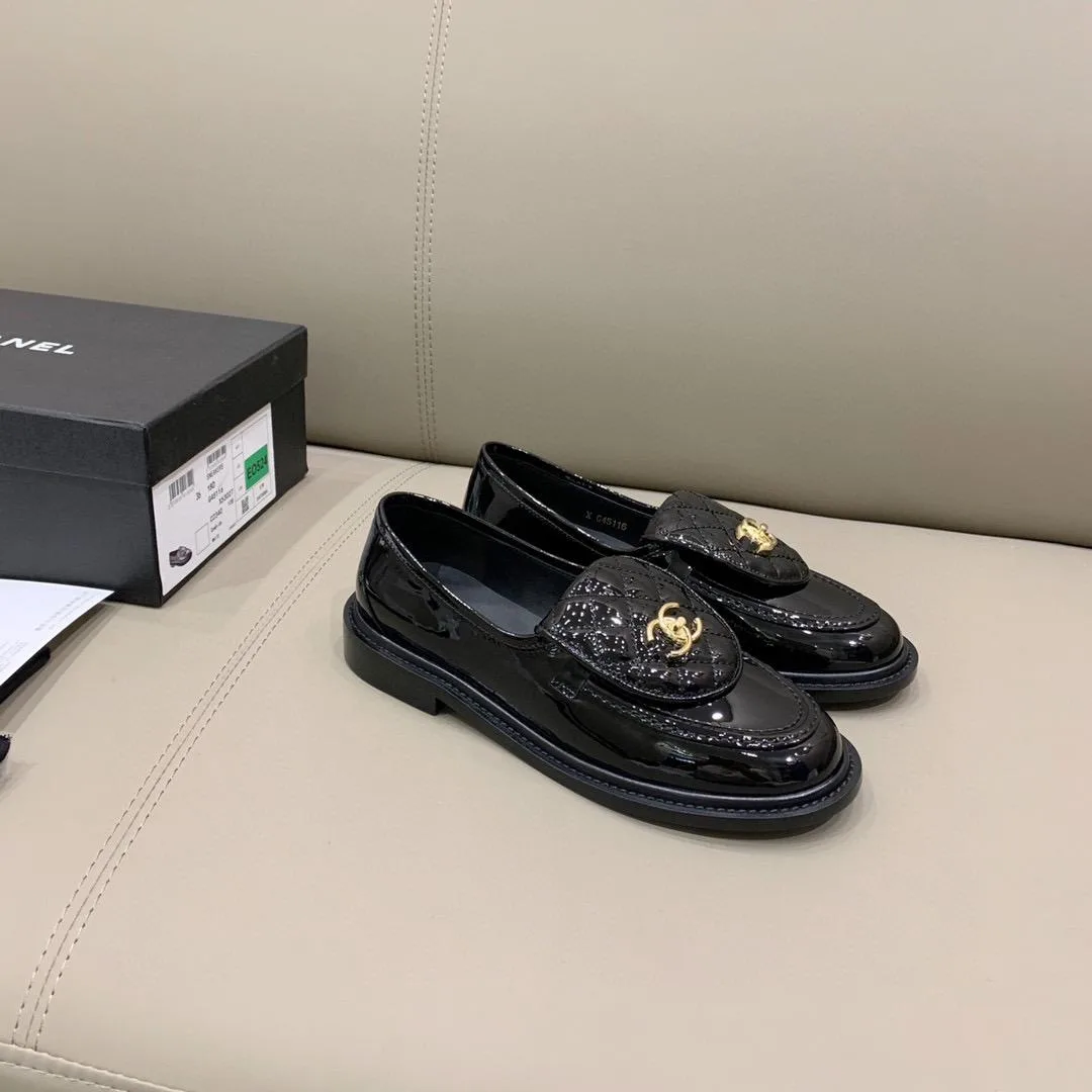 Alternative view of Chanel Loafers Shiny Black , Women’s Shoes