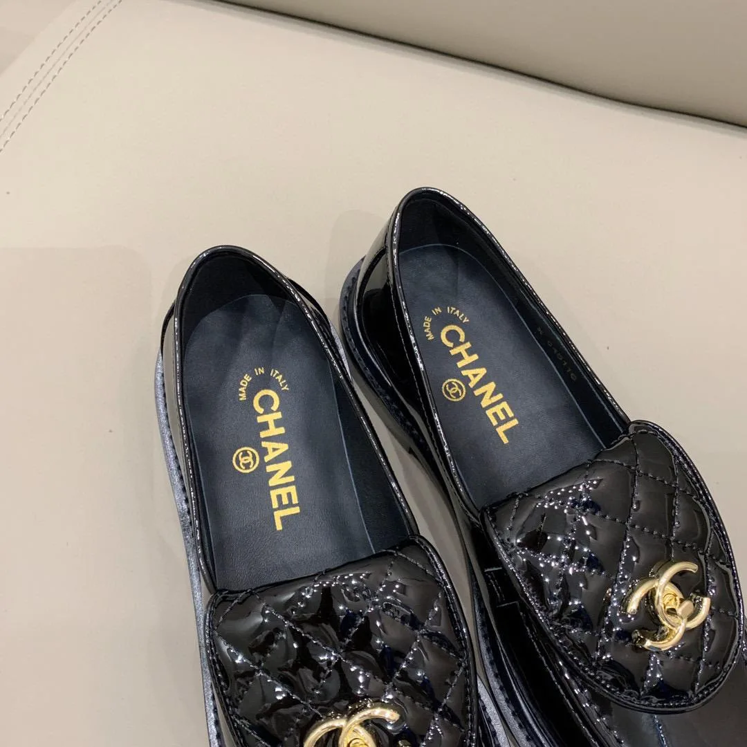Chanel Loafers Shiny Black , Women’s Shoes - Image 8