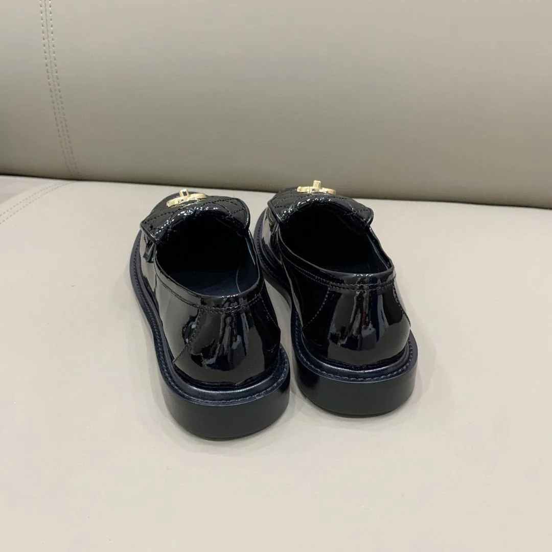 Chanel Loafers Shiny Black , Women’s Shoes - Image 9