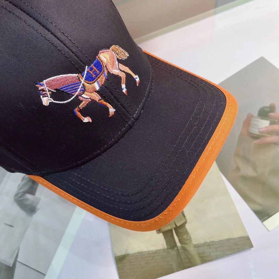 Hermes Horse Cap Black Hermes - Image 4
