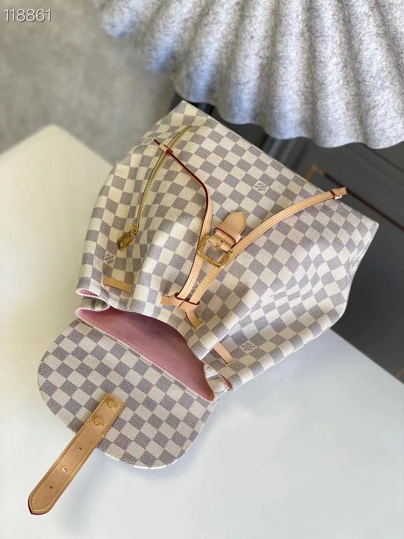 Louis Vuitton Sperone Backpack / Damier Azur Gold Hardware - Image 4