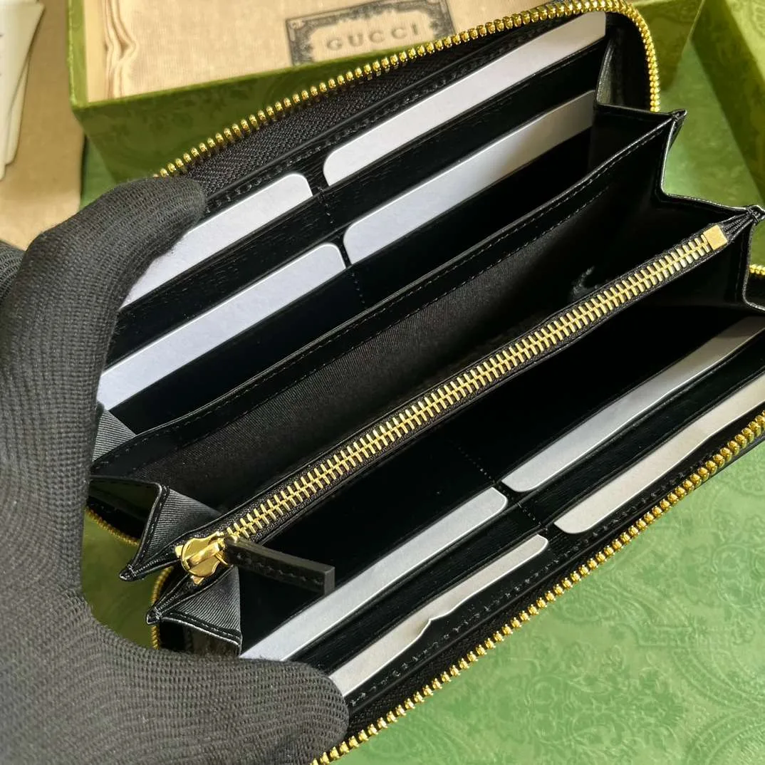 Gucci Zip Around Wallet With Script Black / - Image 6
