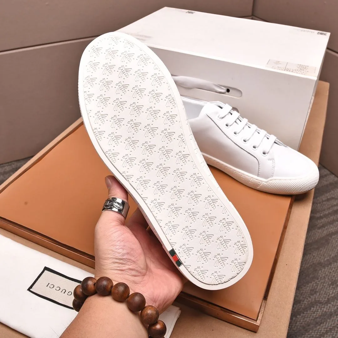 Gucci Men’s GG Sneaker With Web White And Beige - Image 6