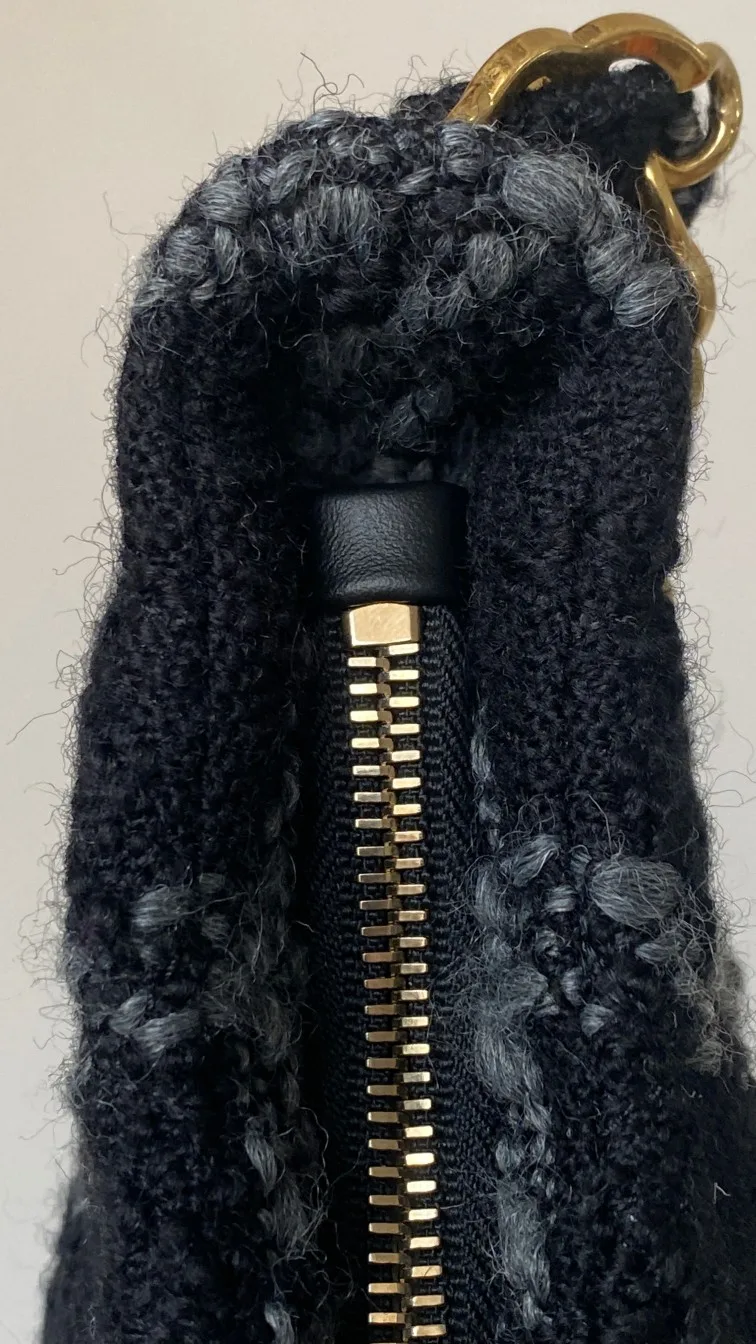 Chanel Tweed Black Hobo Bag 6,/17 - Image 7