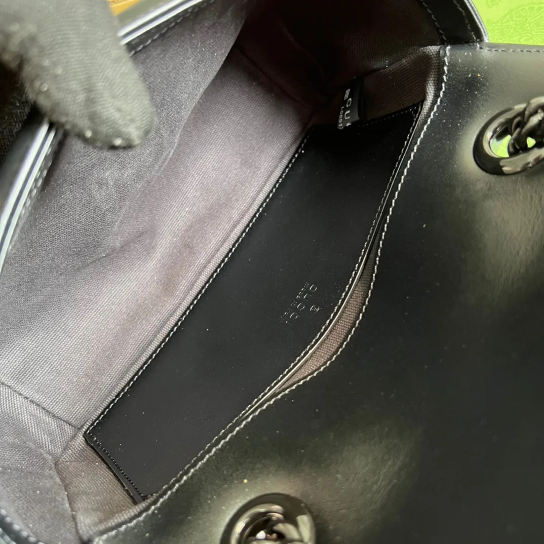 Gucci Marmont Matelassé Mini Bag White / GG - Image 6
