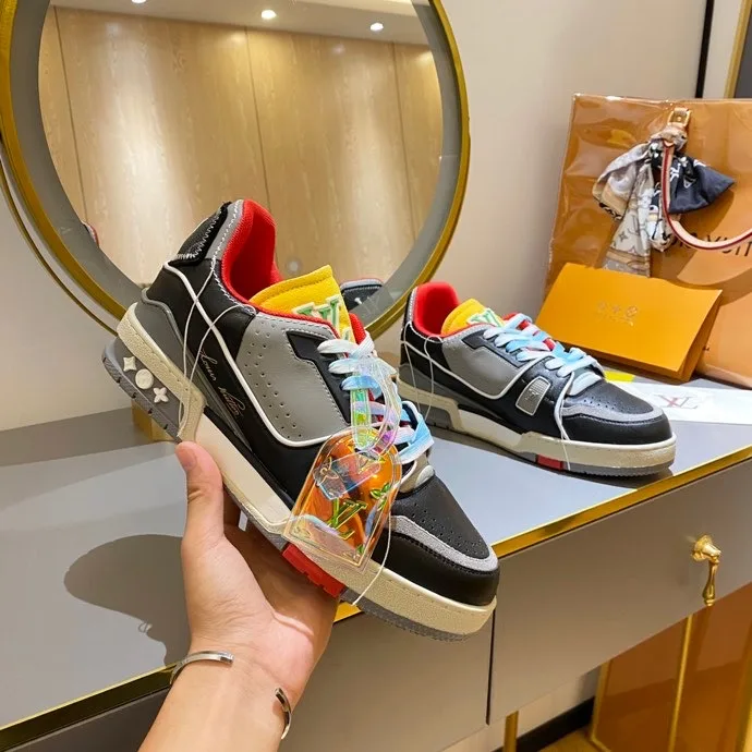 Louis Vuitton Trainer Sneaker Rubber Grain Multiple Color Virgil Abloh - Image 7