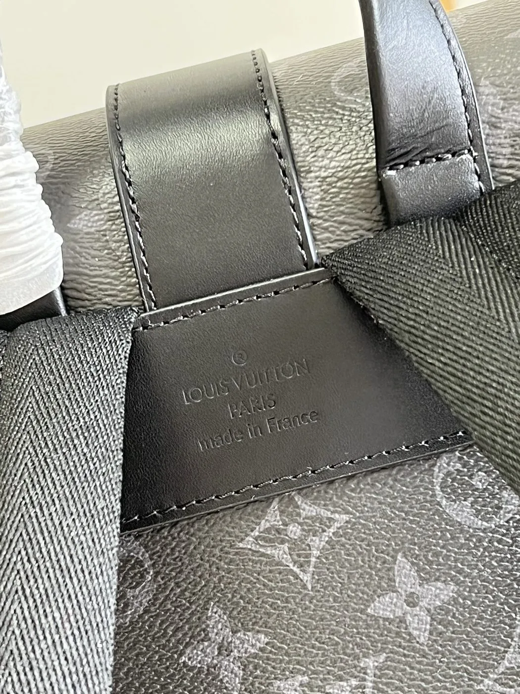 Louis Vuitton Saumur Backpack Monogram Eclipse Canvas - Image 3