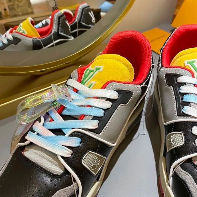Louis Vuitton Trainer Sneaker Rubber Grain Multiple Color Virgil Abloh - Image 6