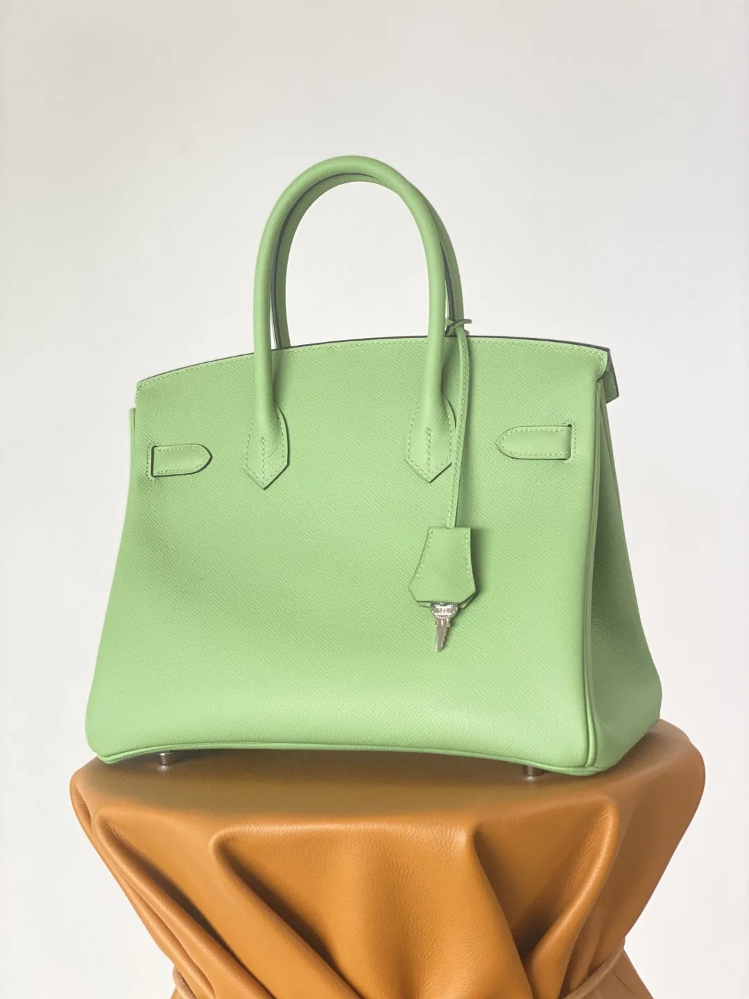 Hermes Birkin Nata Swift Green Silver Toned Hardware / - Image 5