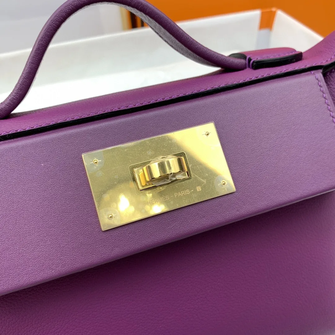 Hermes Mini Evercolor Swift Purple - Image 6