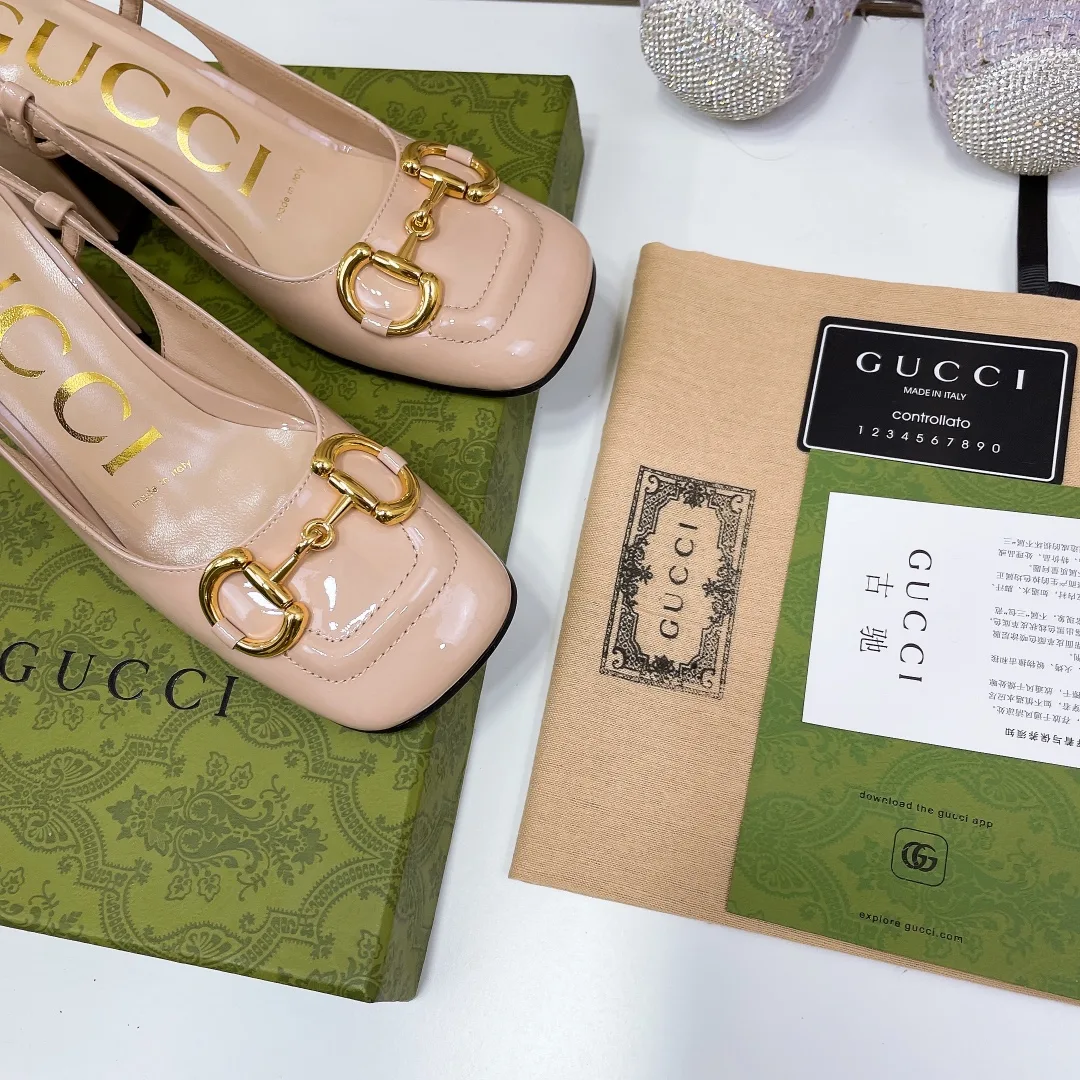 Alternative view of Gucci Women’s Mid-Heel Slingback With Horsebit Pink