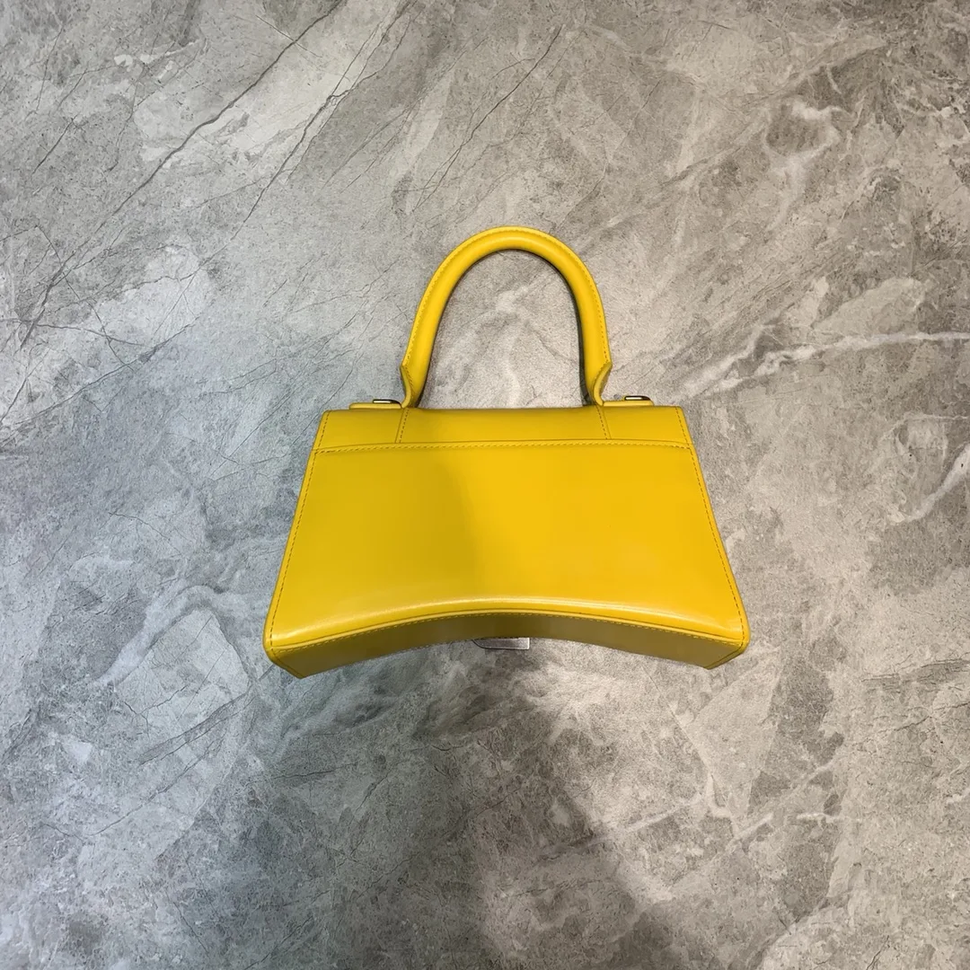 Balenciaga Hourglass Small Handbag In Yellow - Image 5