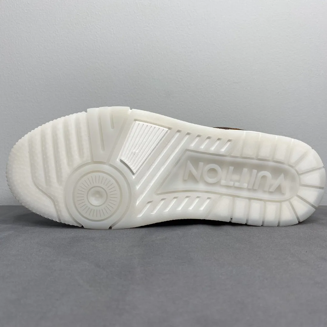 Louis Vuitton Trainer Sneaker Monogram Canvas Brown Virgil Abloh - Image 4
