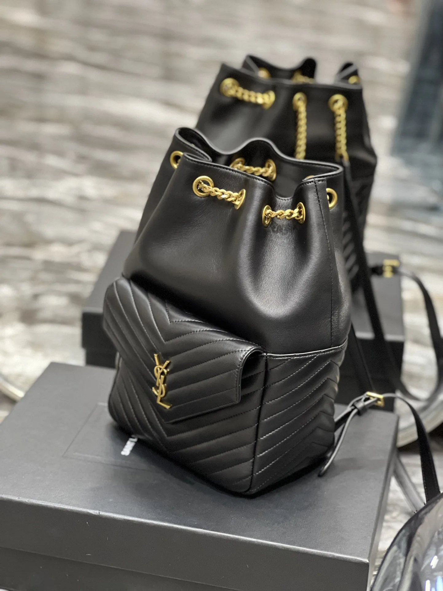 Saint Laurent JOE Backpack Black - Image 3