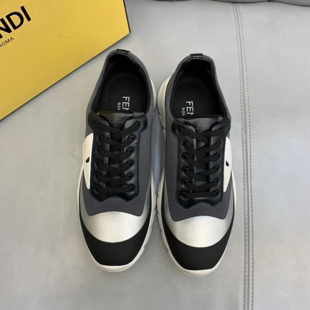 Fendi Force Low Tops Sneakers Grey - Image 4