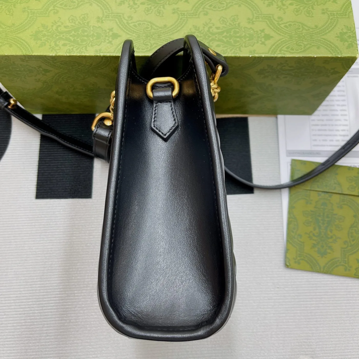 Gucci Marmont Matelasse Mini Bag Black - Image 5