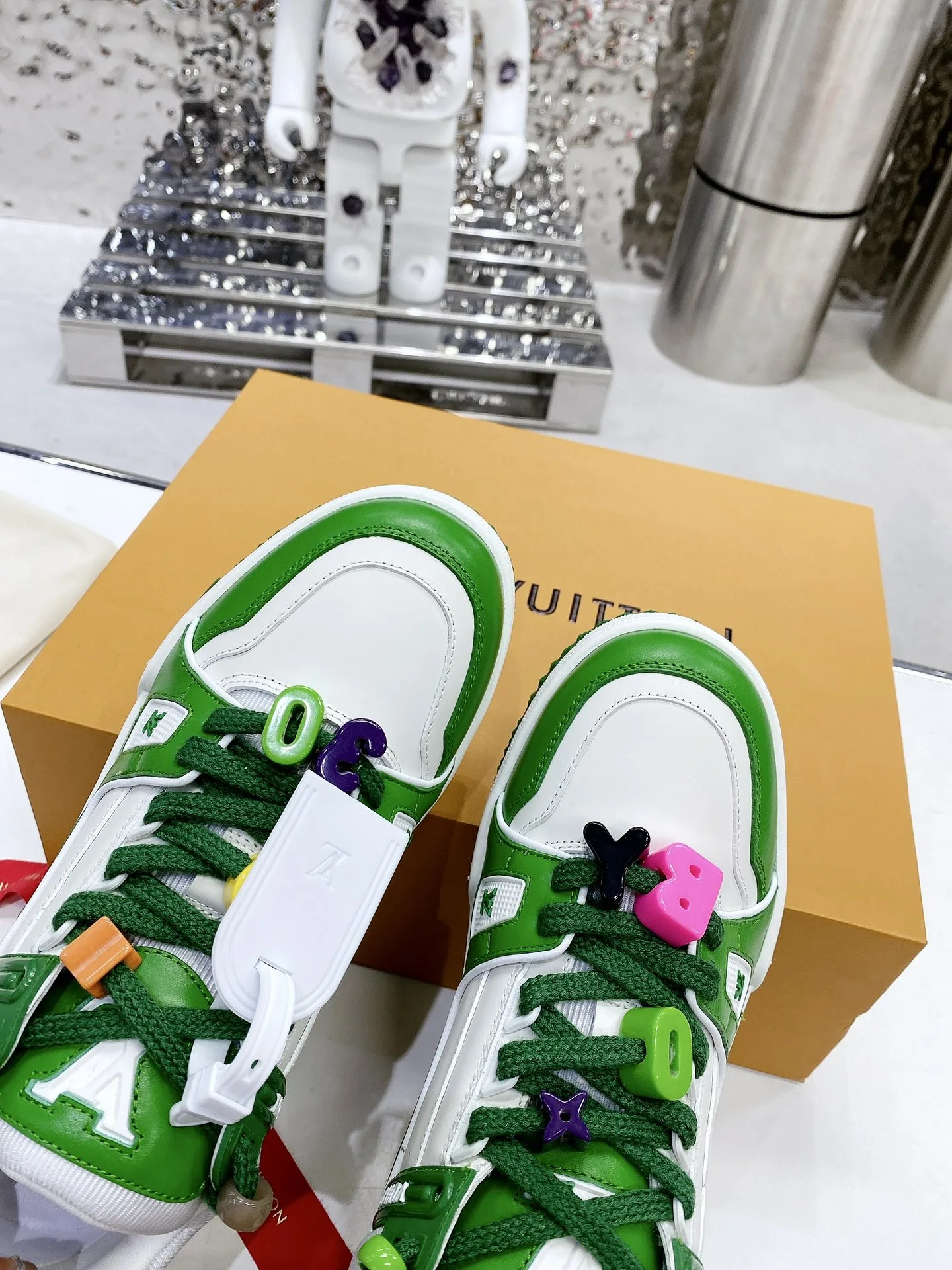 Alternative view of Louis Vuitton LV Trainer Sneaker Green