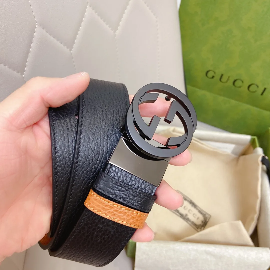 Gucci GG Marmont Reversible Belt in Black - Image 5
