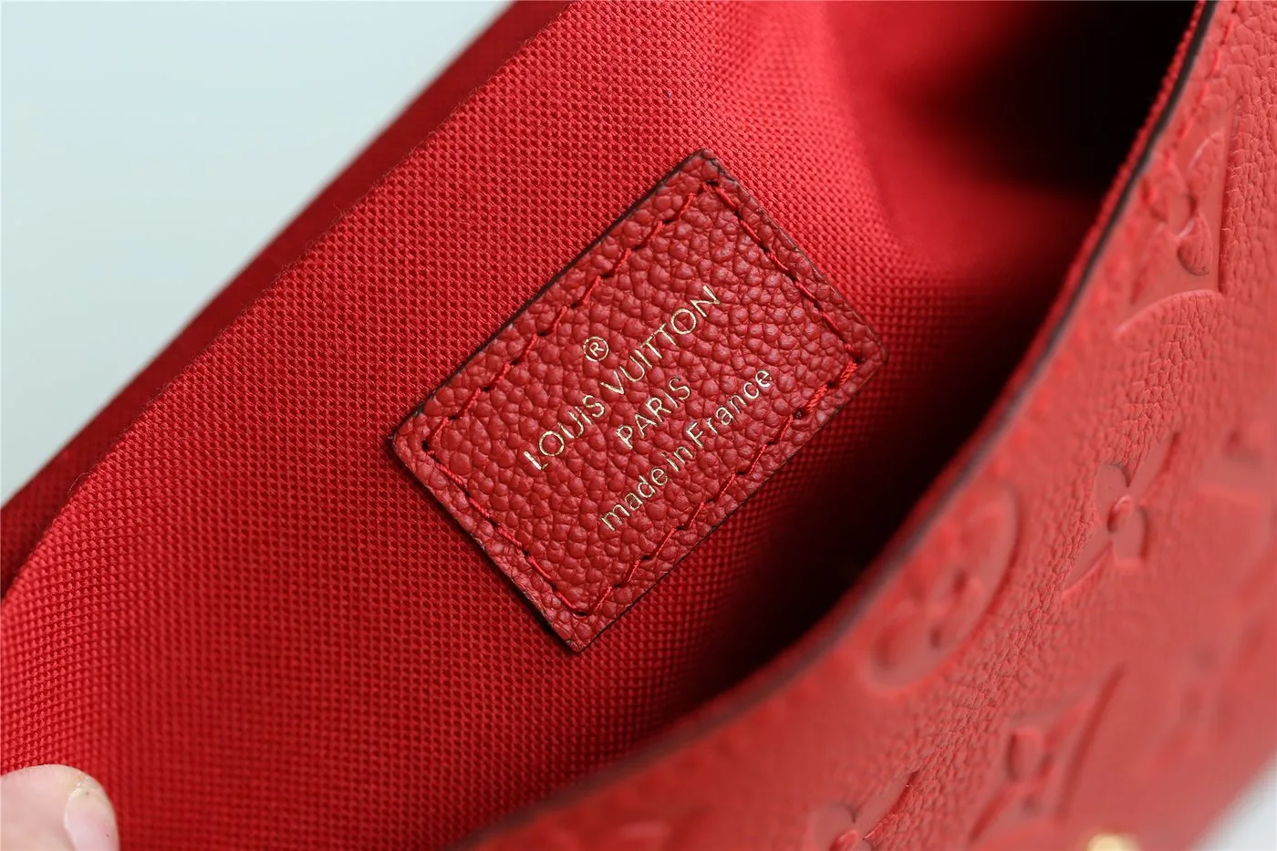 Louis Vuitton Pochette Felicie Monogram Empreinte Red - Image 5