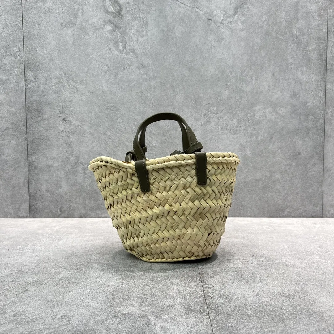 Alternative view of Celine Teen Triomphe Classic Pannier Tote Dark Green /