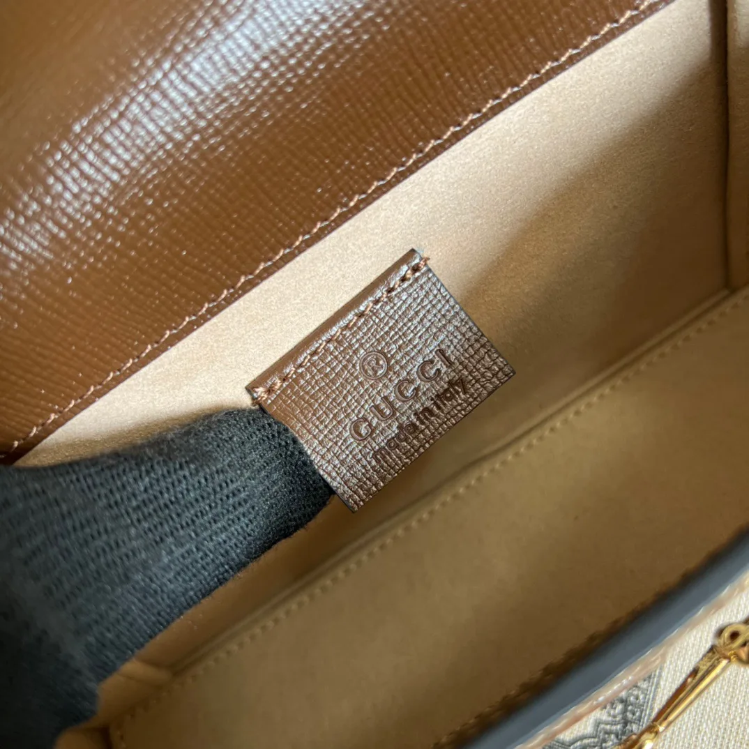 Gucci Horsebit 1955 Mini Bag Beige / GG - Image 5