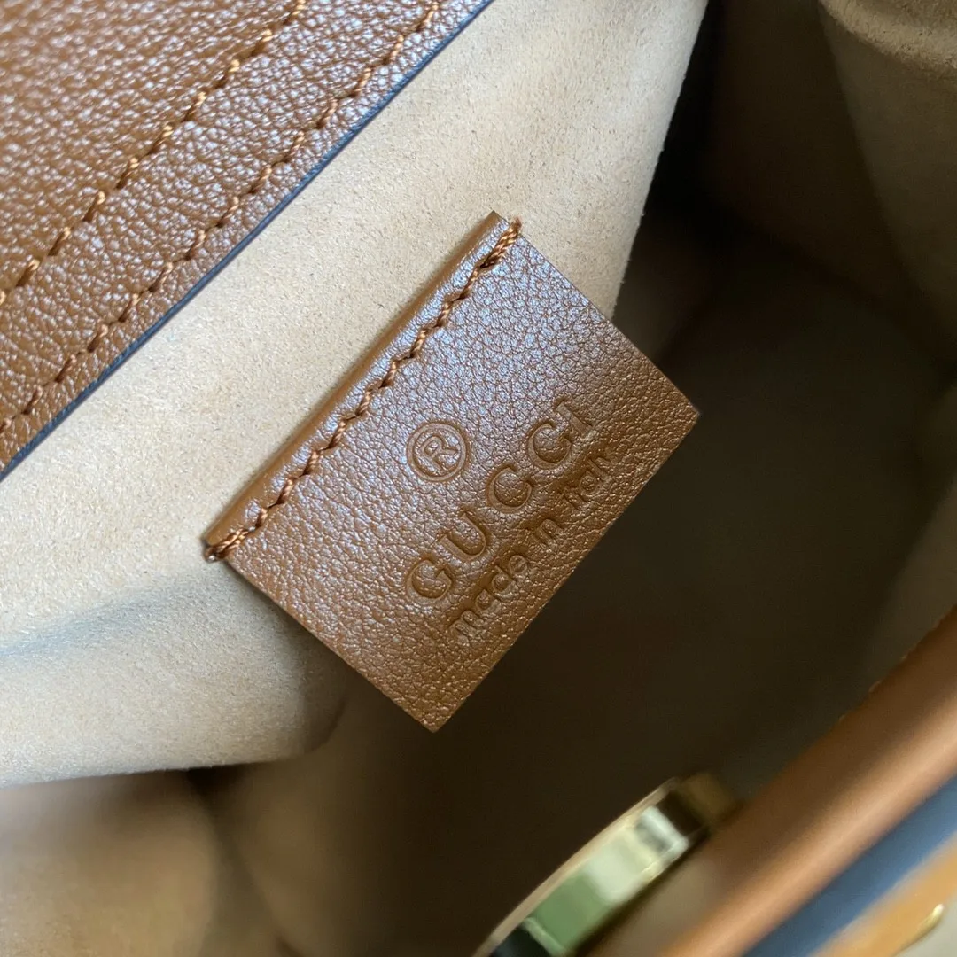 Gucci Diana Mini Tote Bag Brown / GG - Image 9