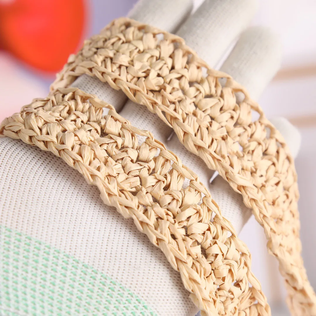 Raffia Tote Bag Beige 1BG424_2A2T_F0018_V_OOO 20 Inches / - Image 4