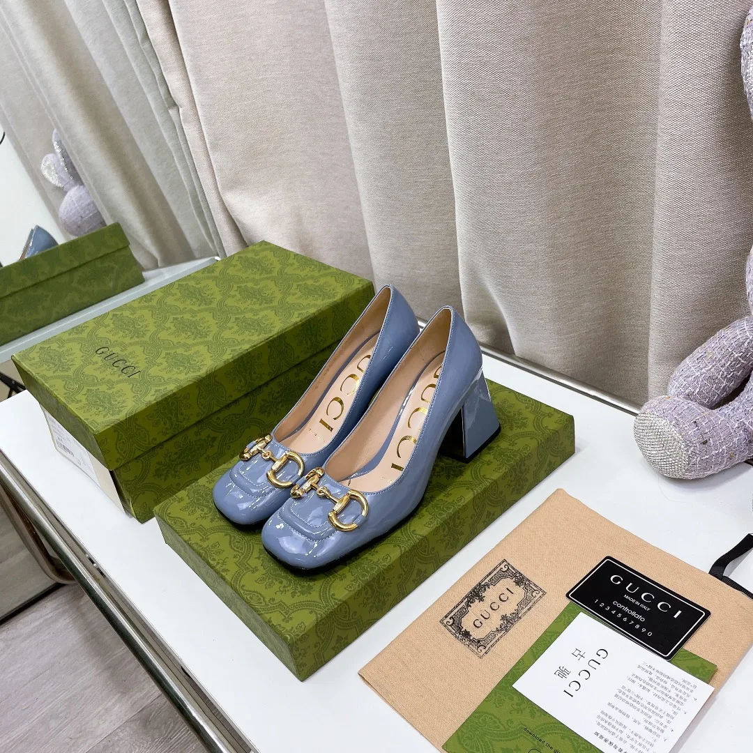 Gucci Women’s Mid-Heel Ballet Flat With Horsebit Jade Green - Image 5