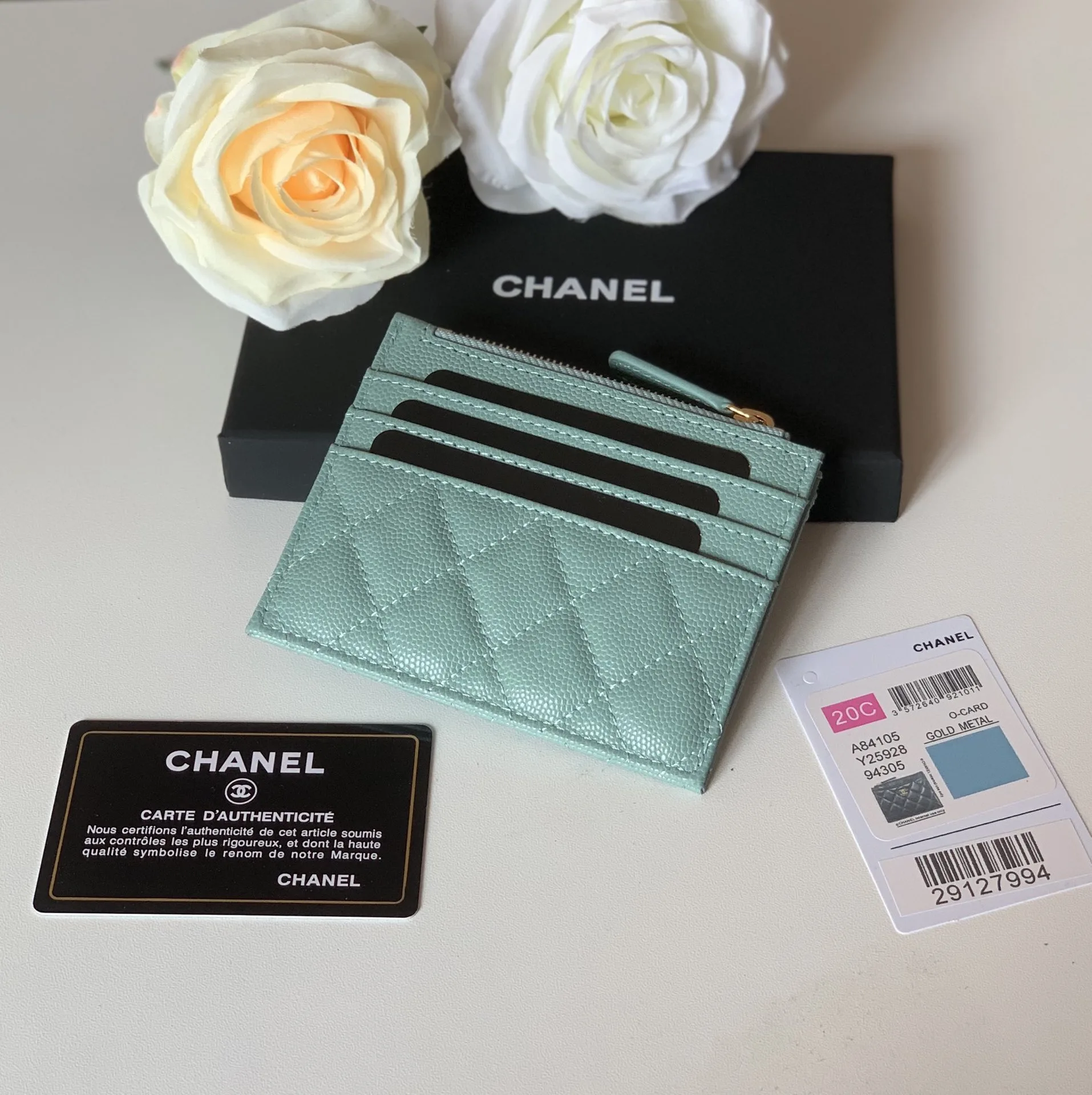 Chanel Flat Card Holder Mint Bag / - Image 8