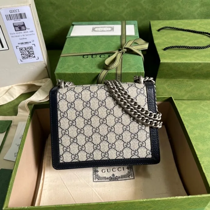 Alternative view of Gucci Dionysus Mini Bag Beige And Blue GG Supreme Canvas /