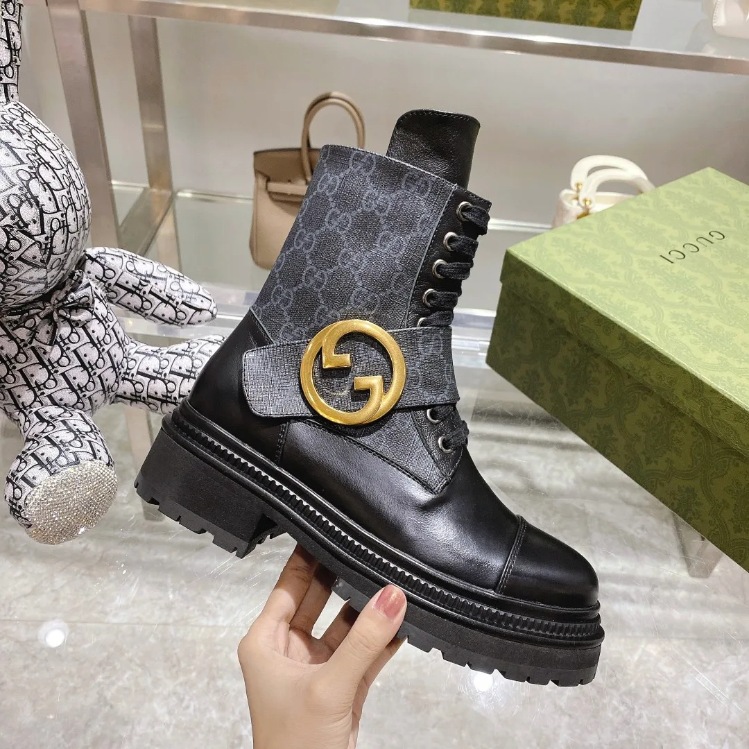Gucci Blondie Women’s Ankle Boots Black - Image 7