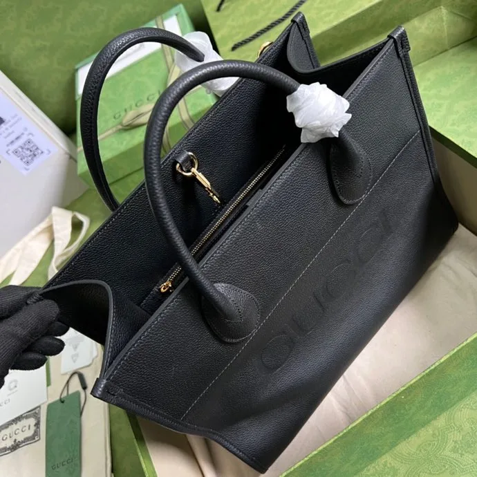 Alternative view of Gucci Small tote With Gucci Logo Black / GG