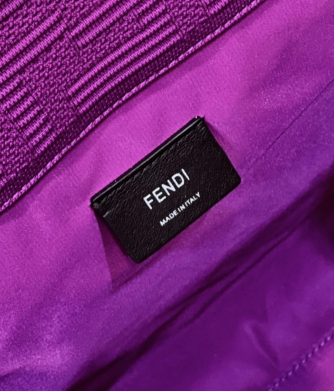 Fendi Sunshine Medium Purple FF fabric shopper Bag For Woman / 8BH386AHWCF037T - Image 3
