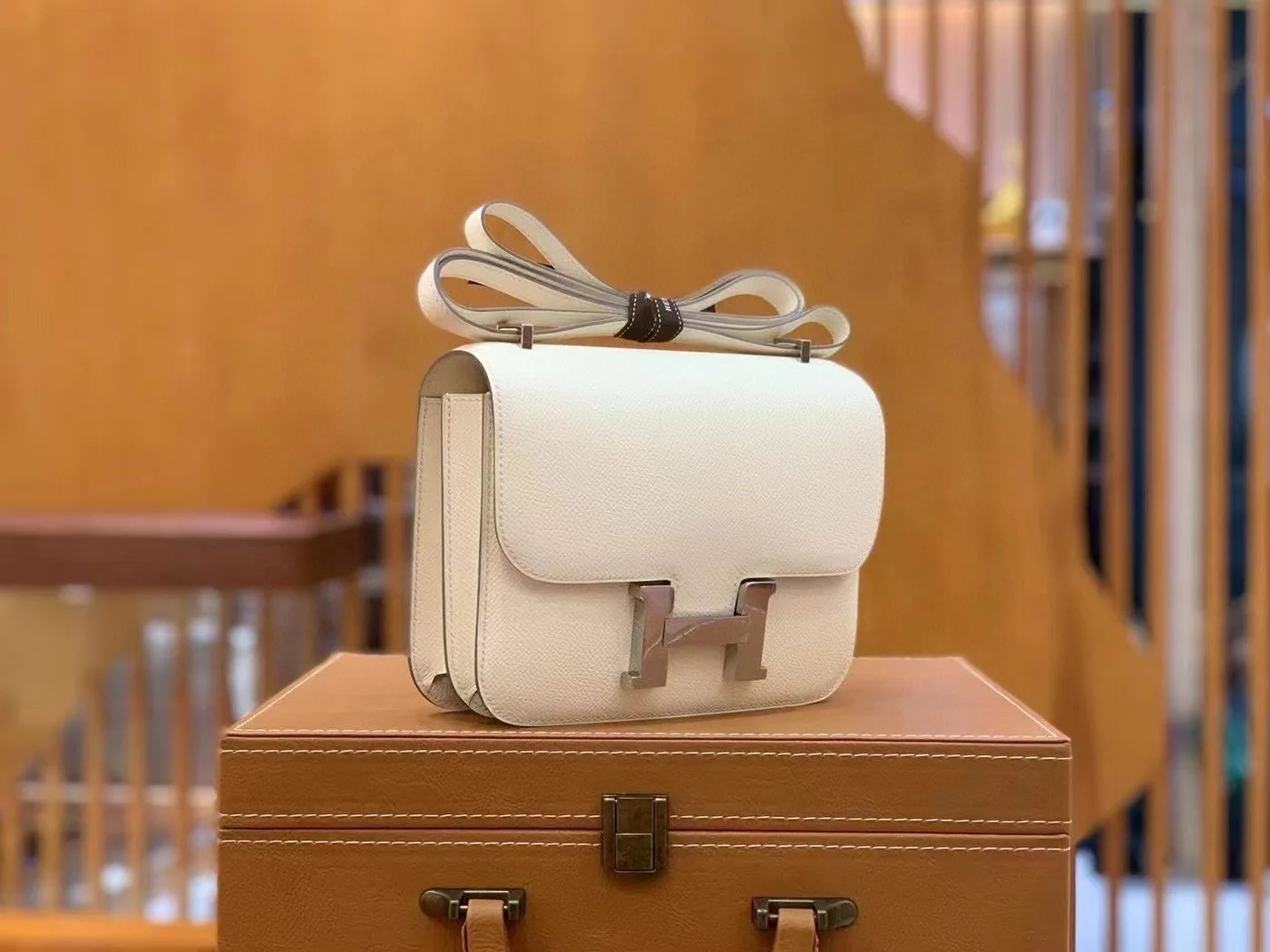 Hermes Constance 23 Epsom White - Image 4