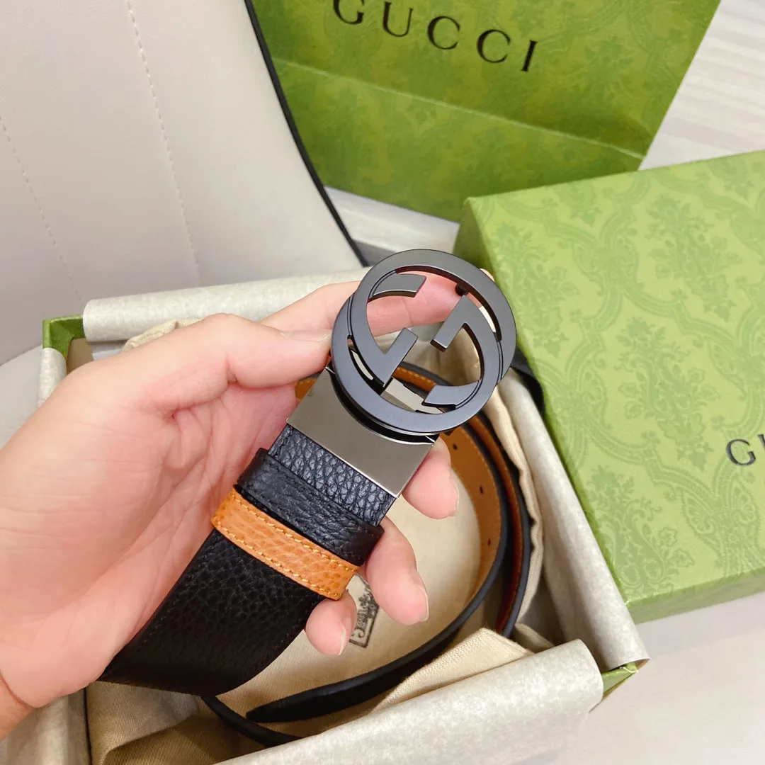 Gucci GG Marmont Reversible Belt in Black - Image 4