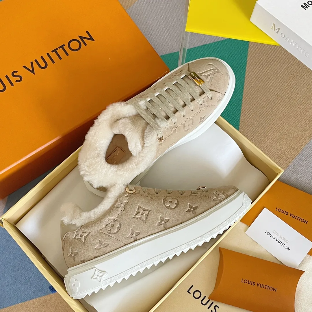 Louis Vuitton Women’s Time Out Sneaker Brown - Image 4