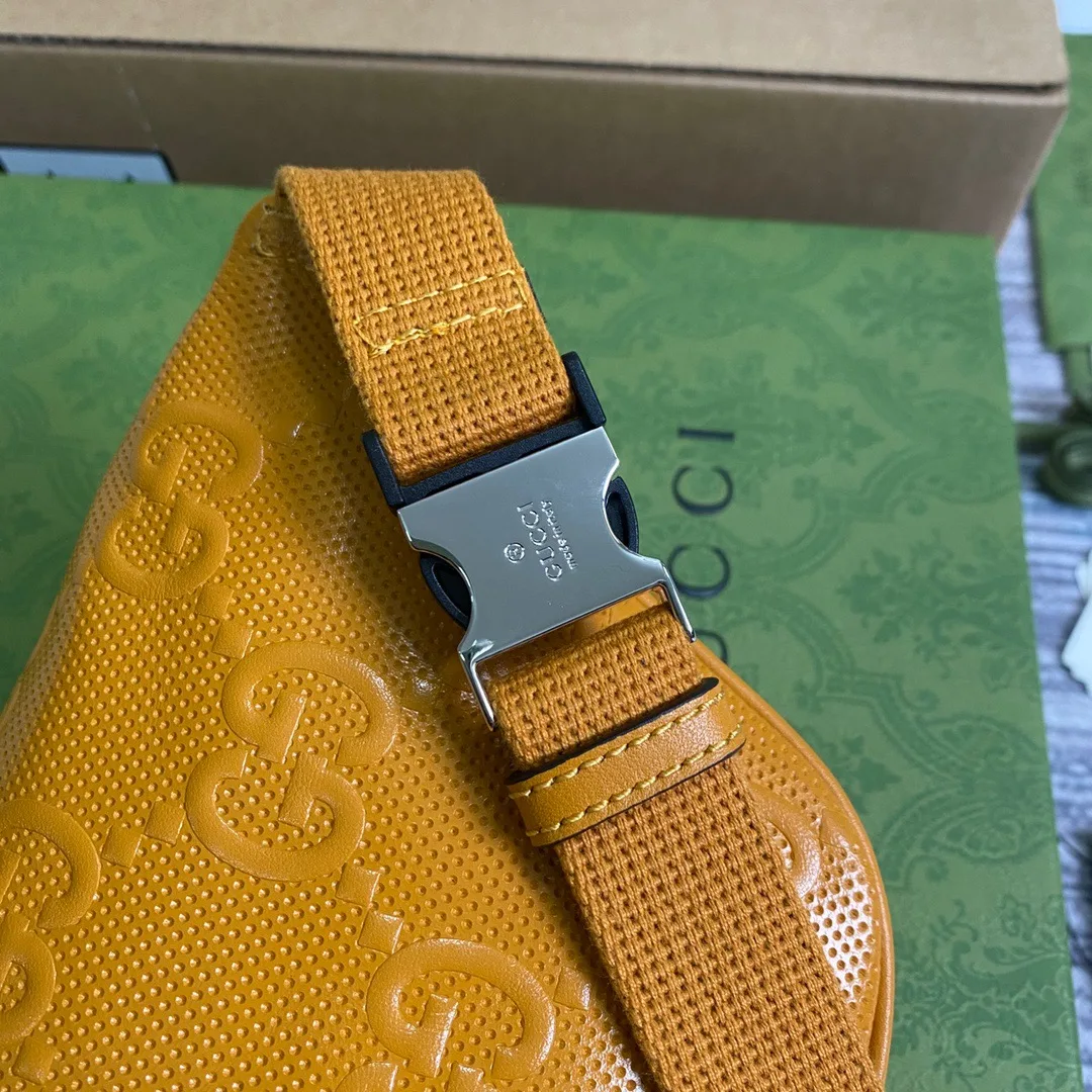 Gucci GG Embossed Belt Bag Yellow GG Embossed / - Image 8
