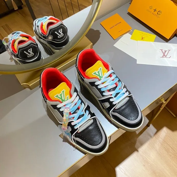 Louis Vuitton Trainer Sneaker Rubber Grain Multiple Color Virgil Abloh - Image 5