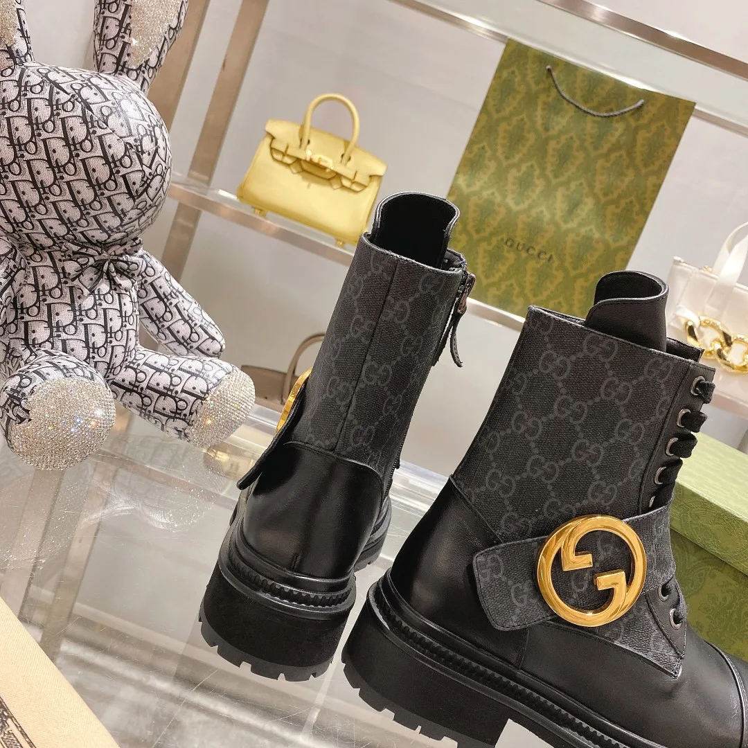 Gucci Blondie Women’s Ankle Boots Black - Image 6
