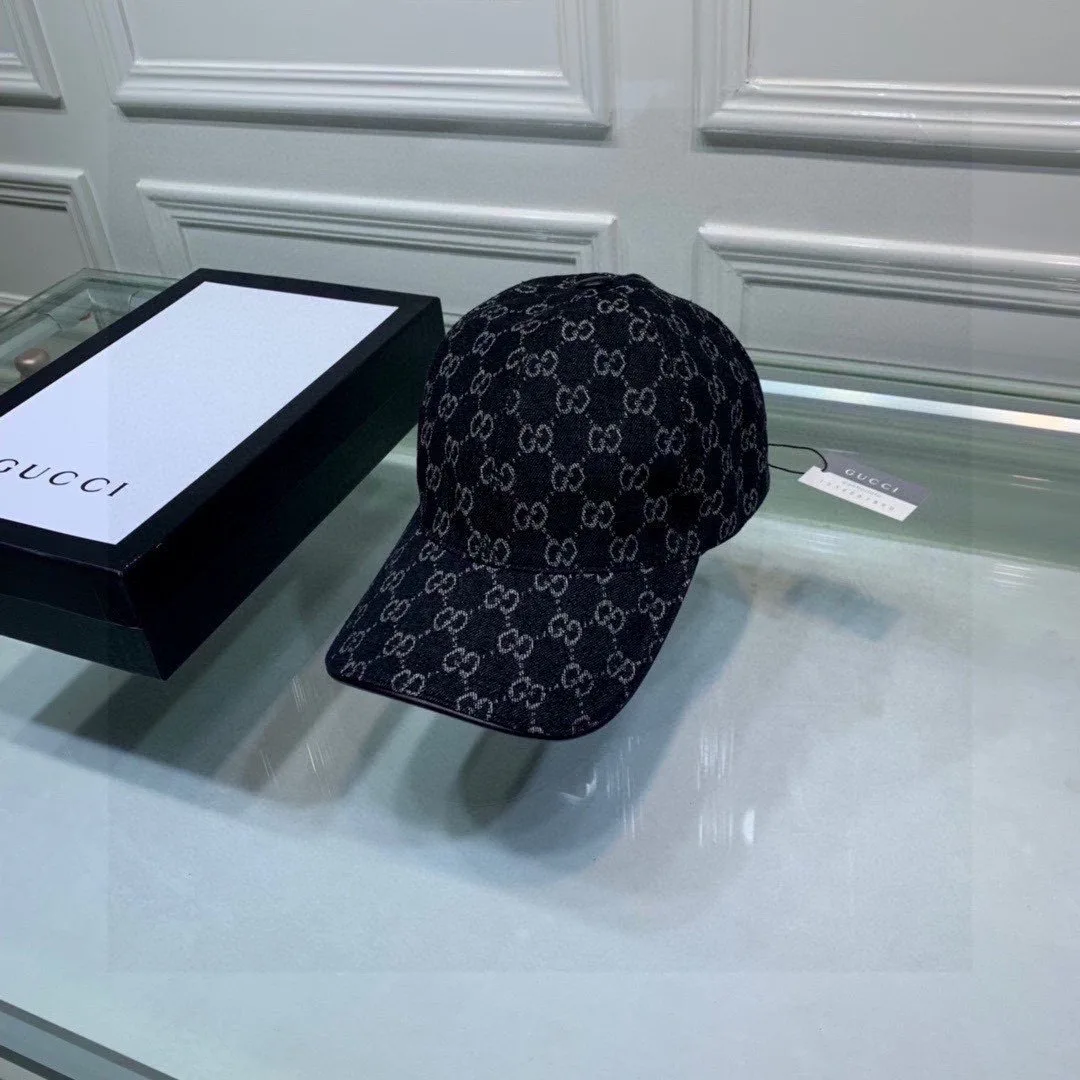Alternative view of Gucci GG Denim Baseball Cap Black