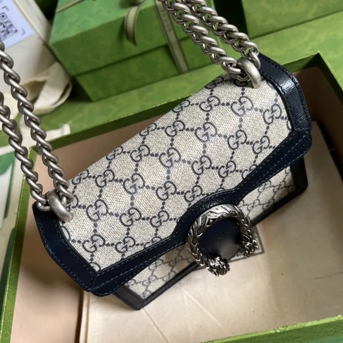 Gucci Dionysus Mini Bag Beige And Blue GG Supreme Canvas / - Image 6