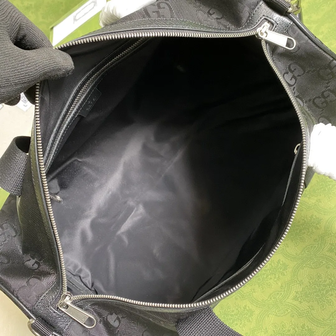 Gucci Off The Grid Duffle Bag Black GG Nylon / - Image 7