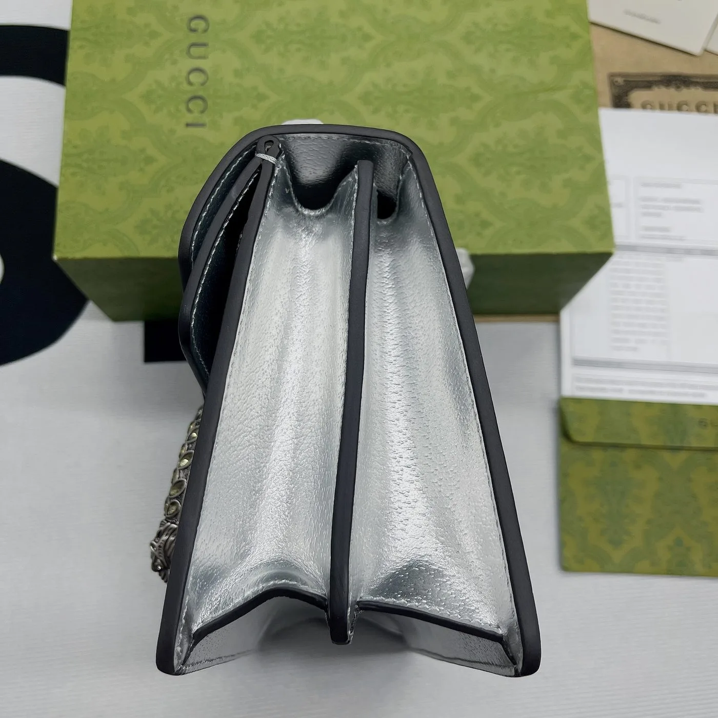 Gucci Dionysus Small Shoulder Bag Silver - Image 8