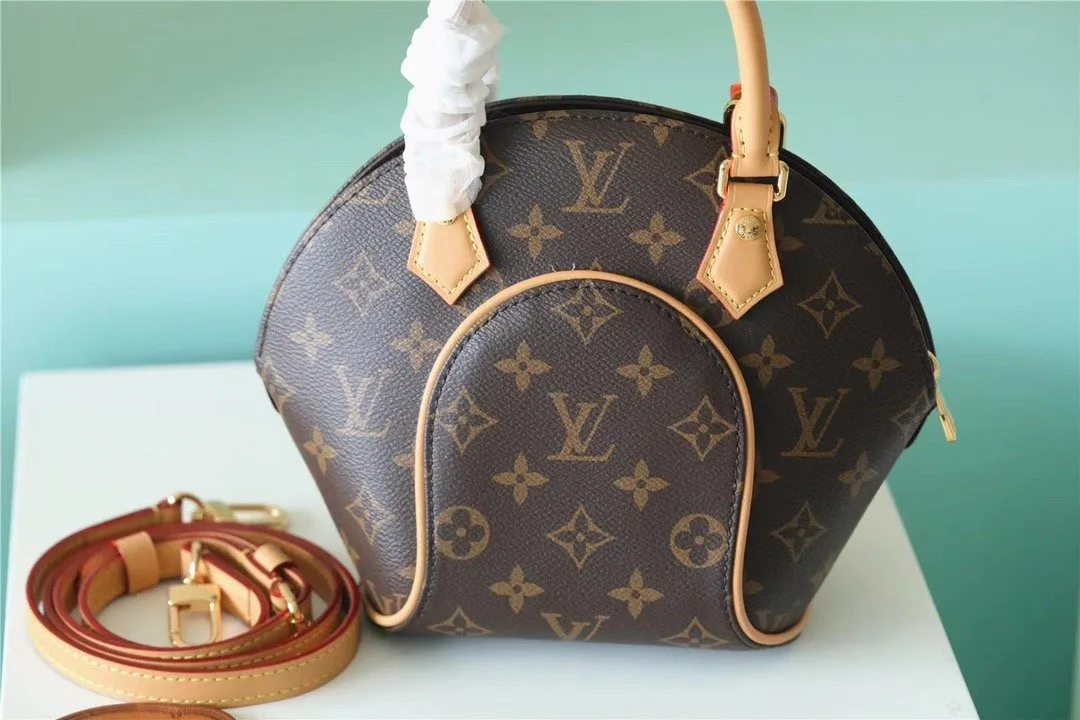 Louis Vuitton Ellipse BB Handbag Created By Nicolas Ghesquiere From Classic Monogram Canvas Brown / - Image 4
