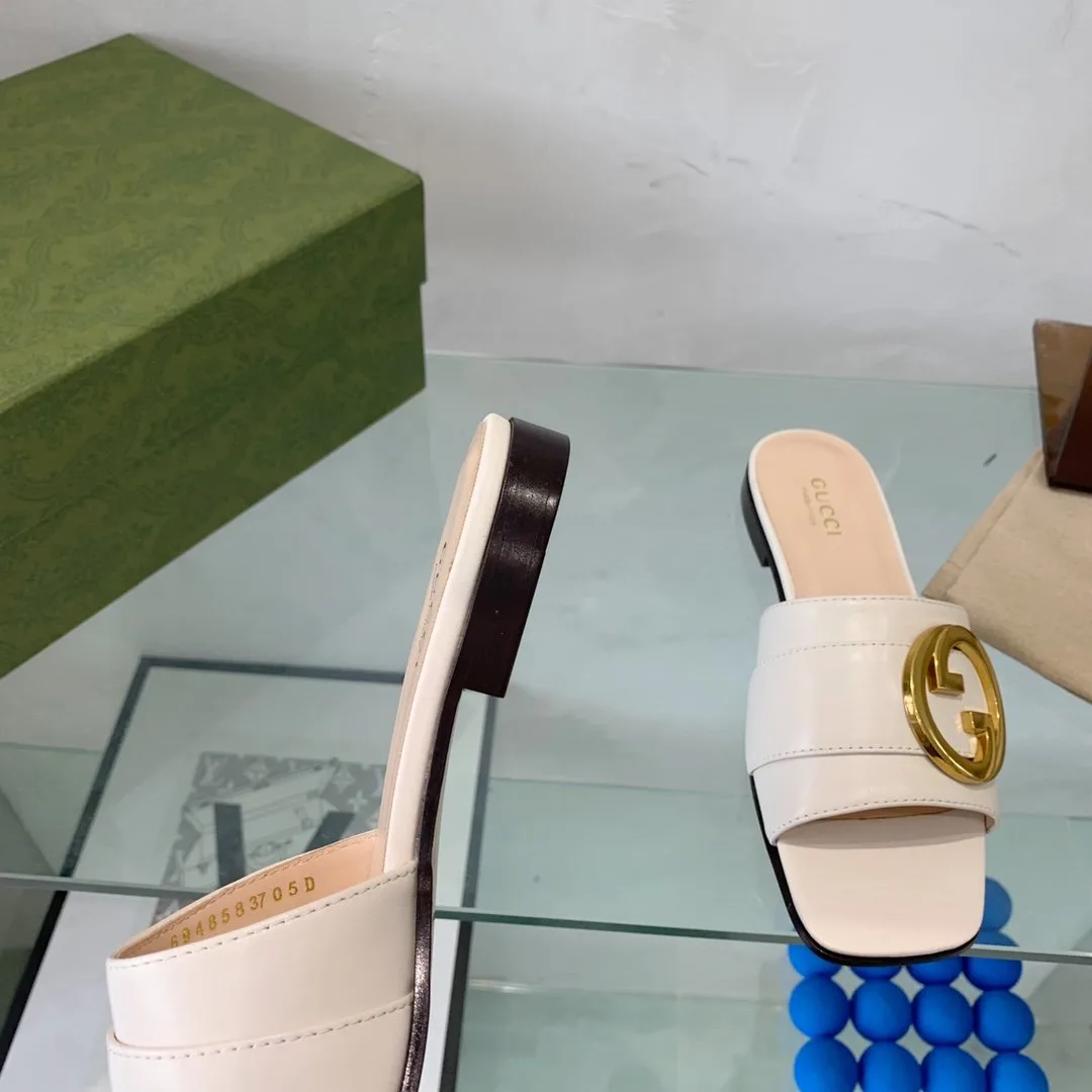 Alternative view of Gucci Blondie Slide Sandal White